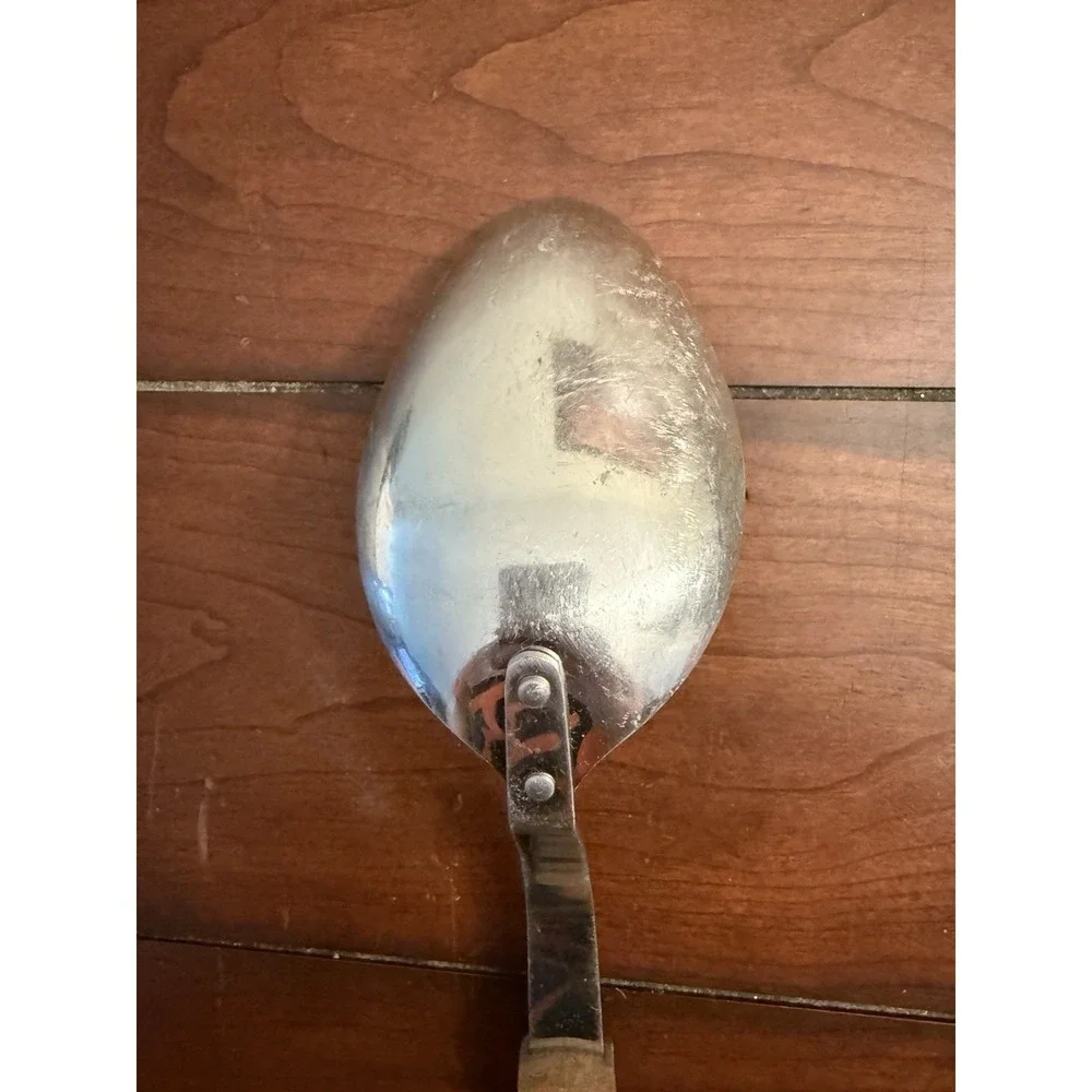Cutco Serving Basting Spoon Stainless no.12 Curved Ergonomic Handle Made‎ in USA